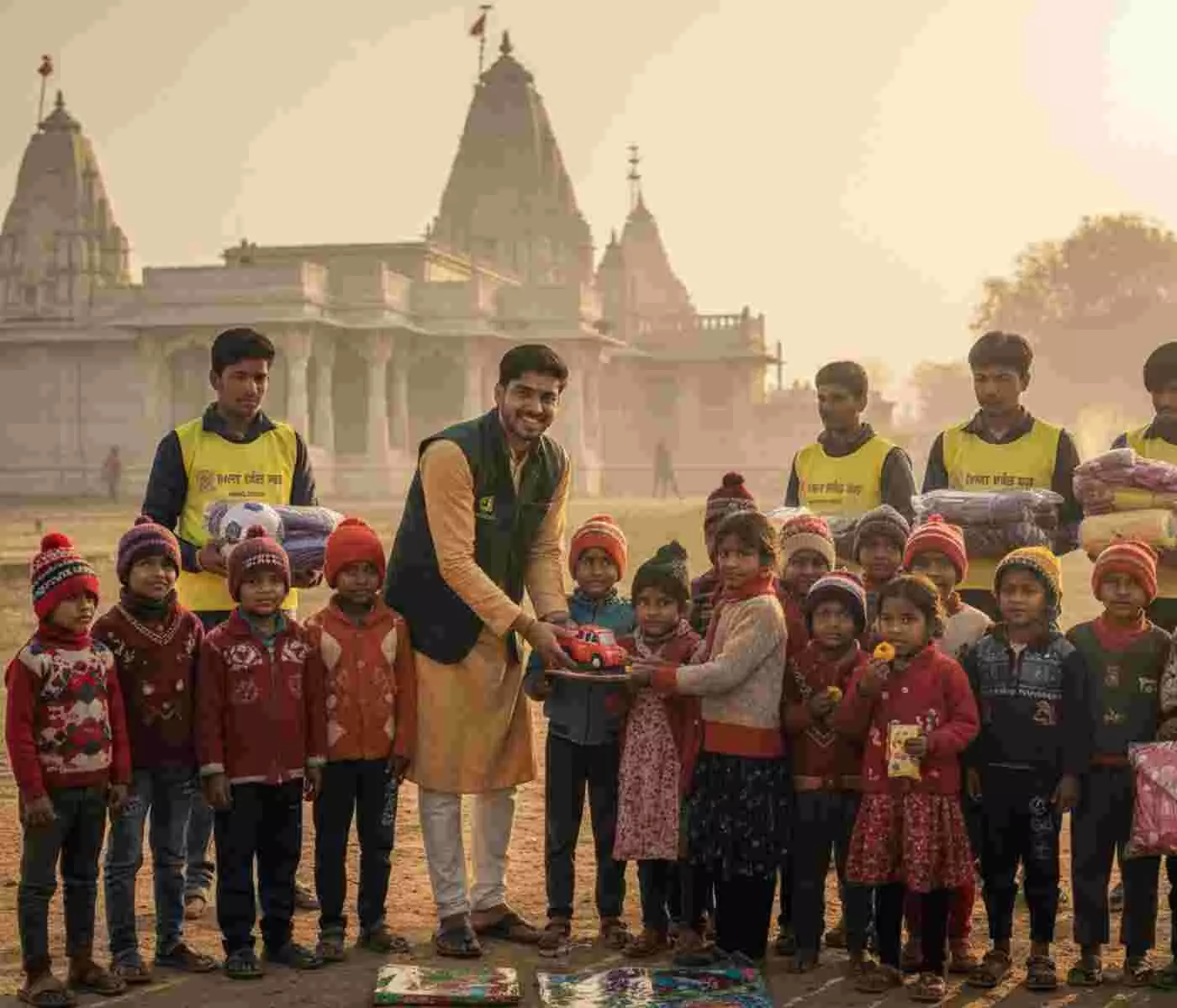 Ai generated image.नाथद्वारा में मानवता की मिसाल: मकर संक्रांति पर श्रीनाथ गाइड संघ ने बच्चों की मुस्कान से बढ़ाया पर्व का मान Ai generated image.नाथद्वारा में मानवता की मिसाल: मकर संक्रांति पर श्रीनाथ गाइड संघ ने बच्चों की मुस्कान से बढ़ाया पर्व का मान