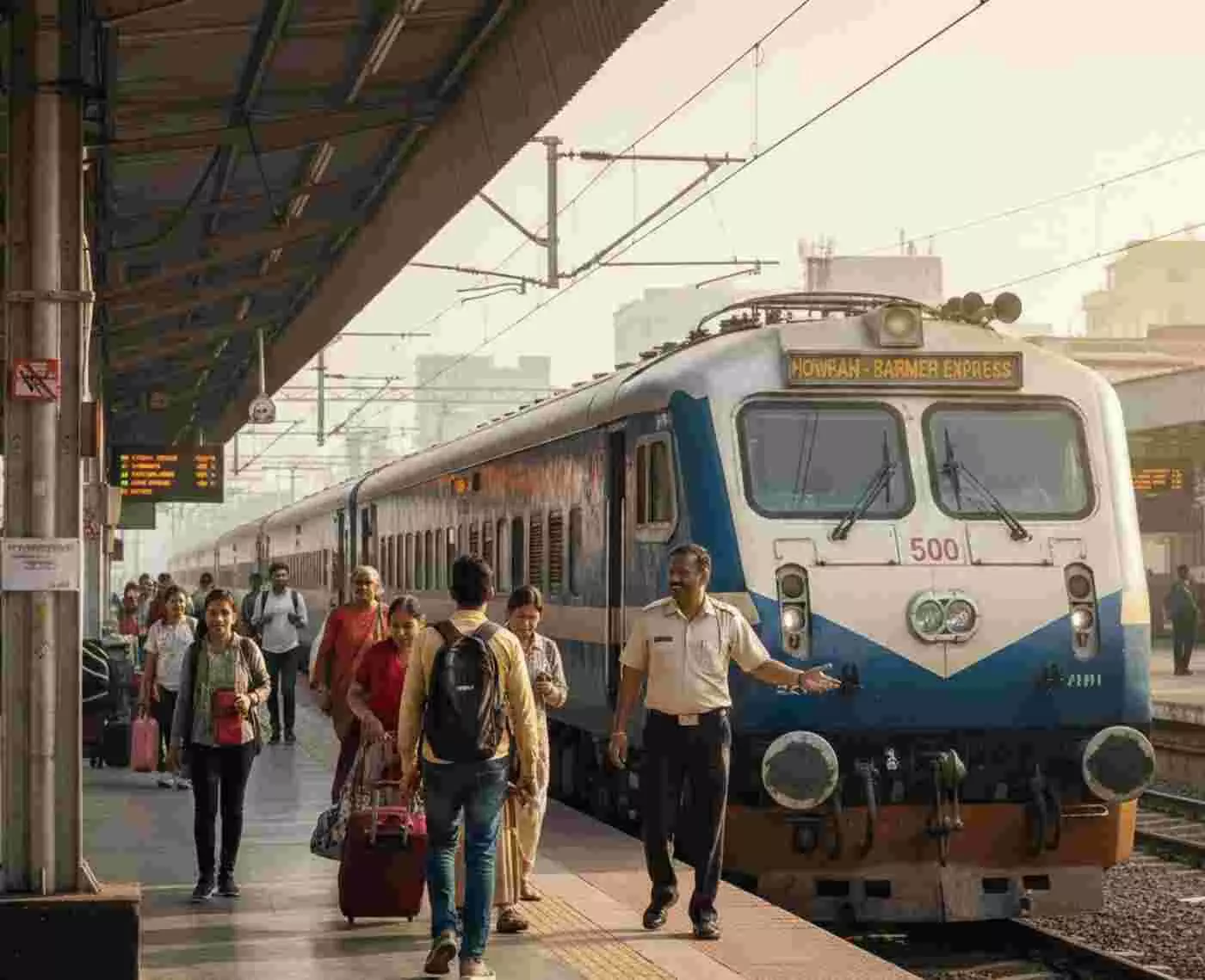Ai generated image.महेन्द्रगढ़, सतनाली और सिवानी के रेल यात्रियों की जागी किस्मत: उत्तर पश्चिम रेलवे ने दी बड़ी सौगात, इन एक्सप्रेस ट्रेनों का होगा अब ठहराव