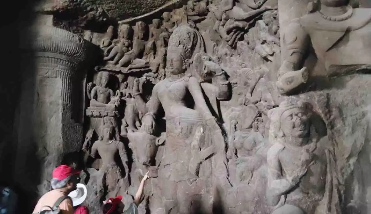 Elephanta Cave Just ₹600 and the thrill of a local train, a double-decker bus, and a ship all in one day Elephanta Cave Just ₹600 and the thrill of a local train, a double-decker bus, and a ship all in one day