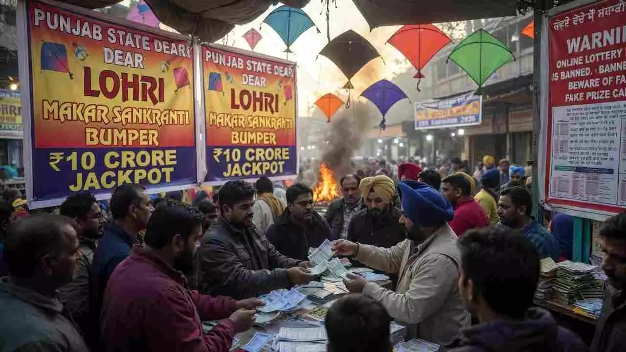 Punjab State Lohri Makar Sankranti Bumper 2026 AI generated Image Punjab State Lohri Makar Sankranti Bumper 2026 AI generated Image