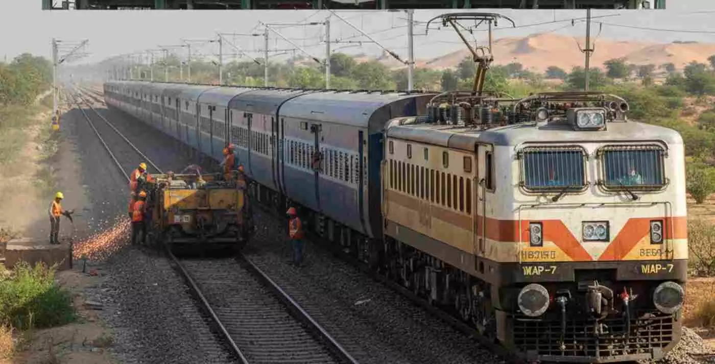 Ai generated image.बीकानेर-मेड़ता रेलखंड पर बड़ा ब्लॉक: यात्रियों की बढ़ेंगी मुश्किलें, कई एक्सप्रेस ट्रेनों की थमती रफ्तार