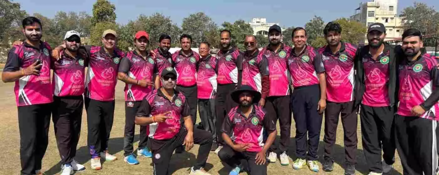 उदयपुर के फील्ड क्लब में मयंक पूर्बिया का तूफान, आरएनटी स्पोर्ट्स क्लब ने सलूंबर को चटाई धूल