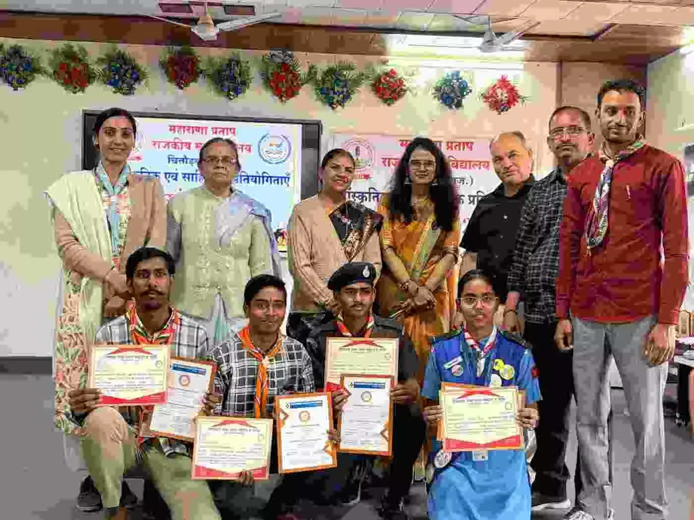 चित्तौड़गढ़ के जांबाजों ने छत्तीसगढ़ में गाड़ा झंडा: प्रथम राष्ट्रीय रोवर रेंजर जंबूरी में राजस्थान को मिला नेशनल कमिश्नर फ्लैग