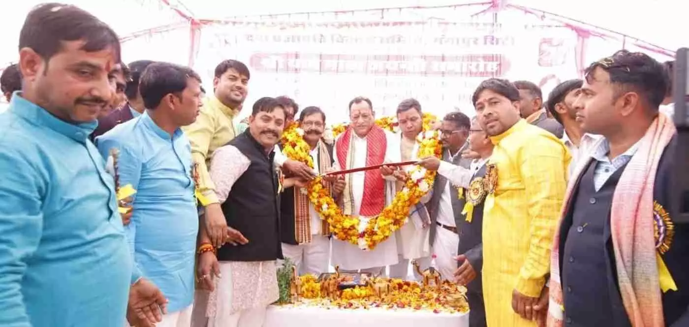 गंगापुर सिटी में गूंजा श्रीयादे मां का जयघोष: कैबिनेट मंत्री जोराराम कुमावत ने प्रतिभाओं को तराशने के लिए दिया शिक्षा और तकनीक का मंत्र