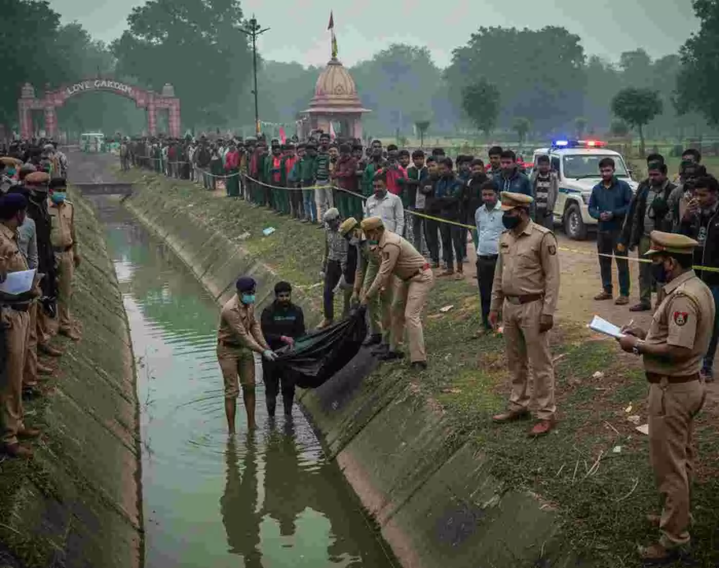 Ai generated image.भीलवाड़ा: लव गार्डन के पास नाले में मिला युवक का शव, संजय राणावत के रूप में हुई पहचान, इलाके में सनसनी