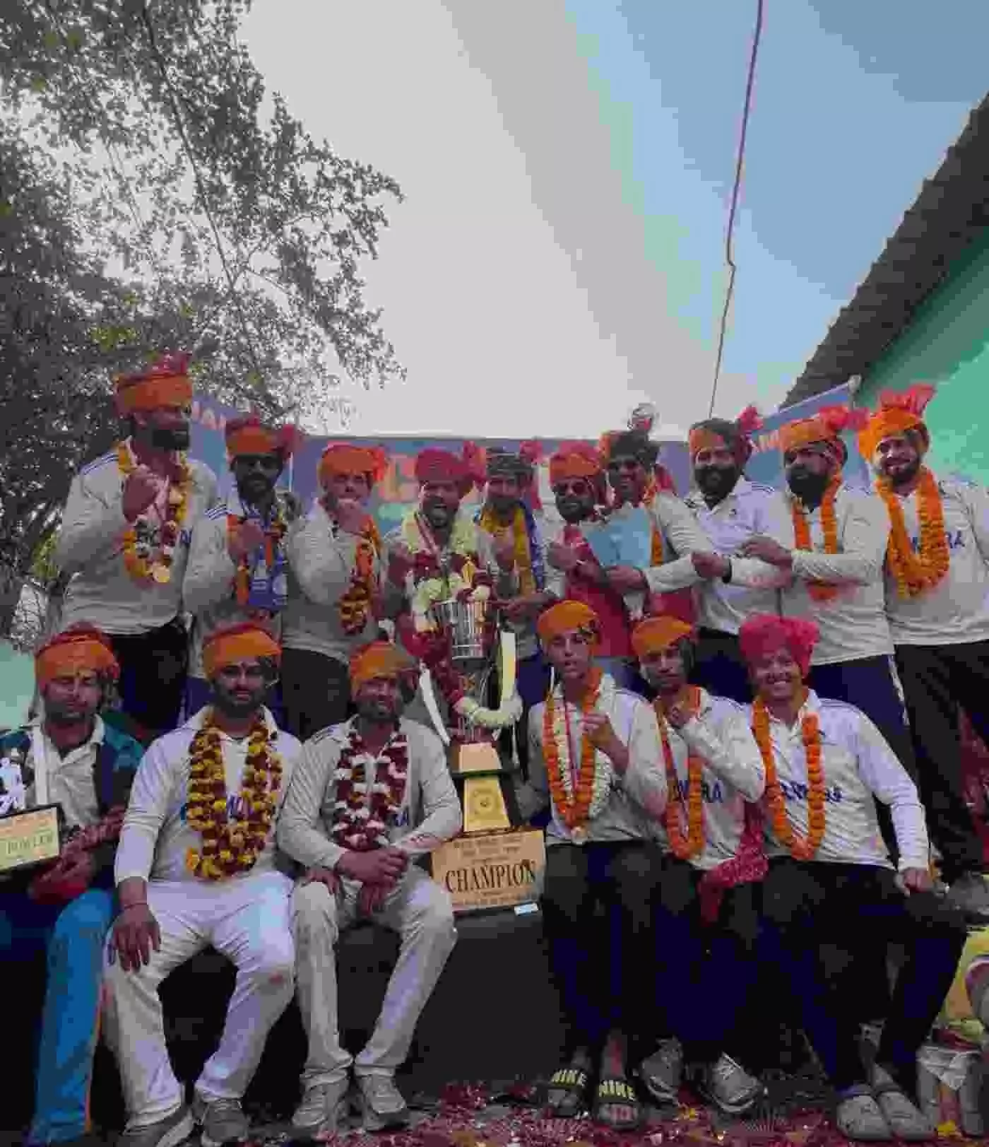 भीलवाड़ा के रणबांकुरों ने गुजरात में गाड़ा जीत का झंडा, ऐतिहासिक खिताबी जीत के बाद शहर में निकला विजय जुलूस