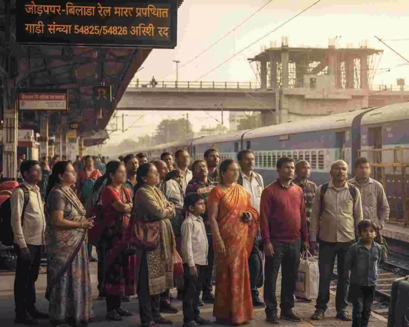 Ai generated image-जोधपुर-बिलाडा रेल मार्ग पर महामेगा ब्लॉक: यात्रियों की बढ़ेंगी मुश्किलें, जानें अपनी ट्रेन का नया शेड्यूल