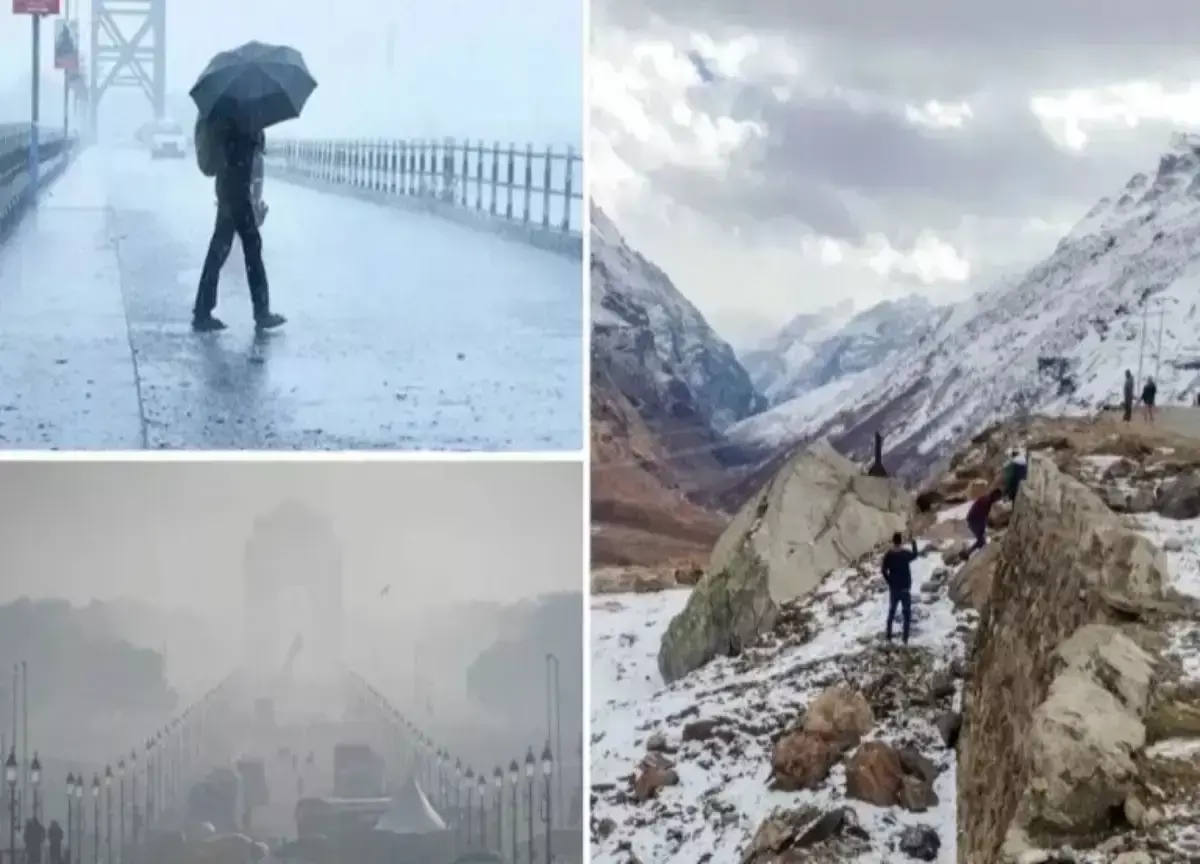 Double impact of rain and cold across the country, public life affected