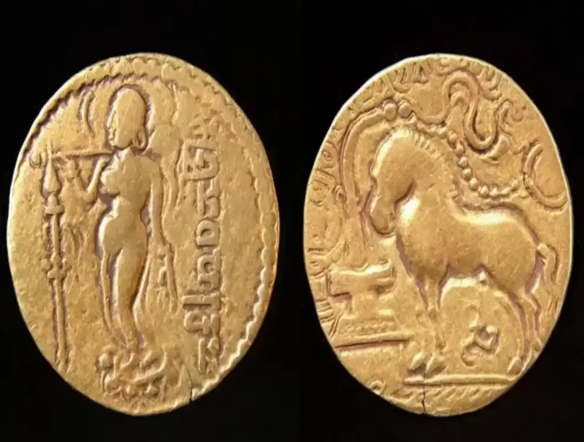 Sword, culture, and gold coin Samudragupta: Napoleon of India