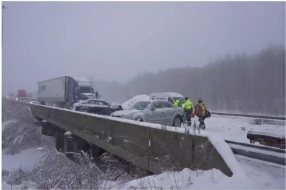 A massive blizzard in Michigan caused a fatal collision involving more than 100 vehicles A massive blizzard in Michigan caused a fatal collision involving more than 100 vehicles