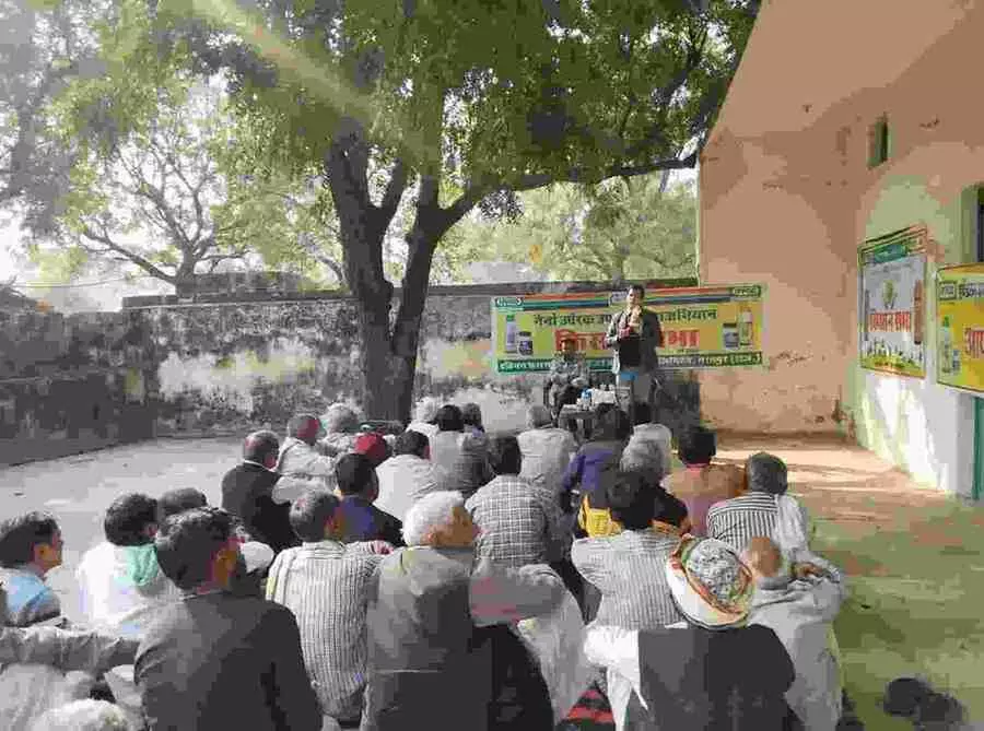 भरतपुर-धौलपुर समाचार: खेतों में नैनो क्रांति, विशेती पुरा में किसानों को मिला समृद्धि का नया मंत्र
