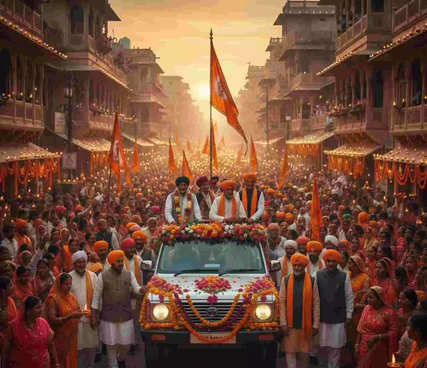 Ai generated image.भीलवाड़ा में उमड़ेगा आस्था का सैलाब: भगवान देवनारायण की 1114वीं जयंती पर दीपोत्सव और शौर्य का संगम