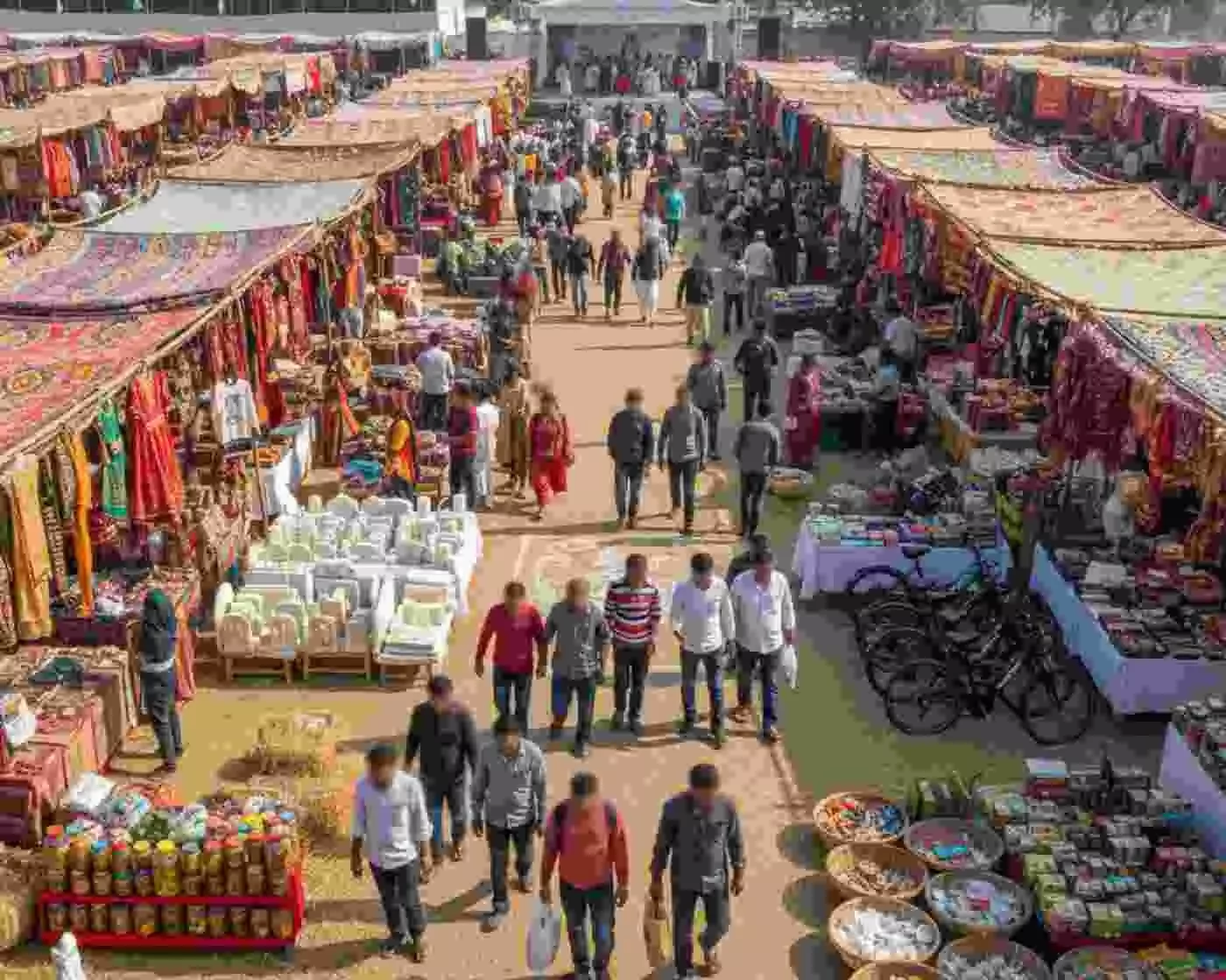 Ai generated image-वस्त्रनगरी भीलवाड़ा में सजेगा हुनर का महाकुंभ: कल से शुरू होगा भव्य टेक्सटाइल एवं हैंडीक्राफ्ट मेला 2026