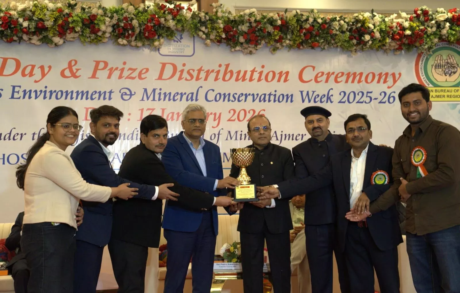 Wonder Cements major achievement in Nimbahera: Received the overall second prize at a ceremony held in Jodhpur