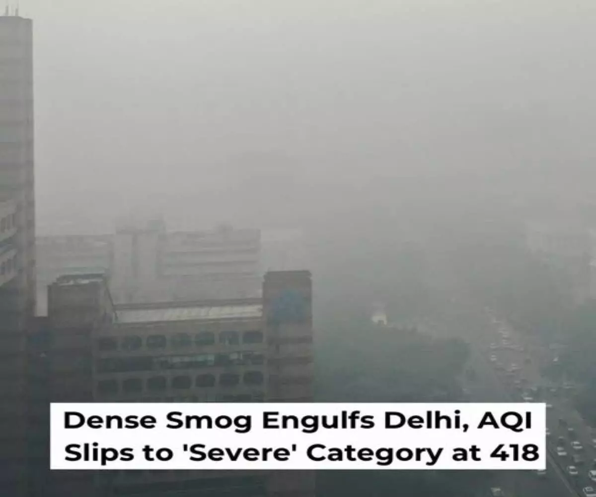 The nations capital is gripped by toxic air: Breath guarded, smog envelops The nations capital is gripped by toxic air: Breath guarded, smog envelops