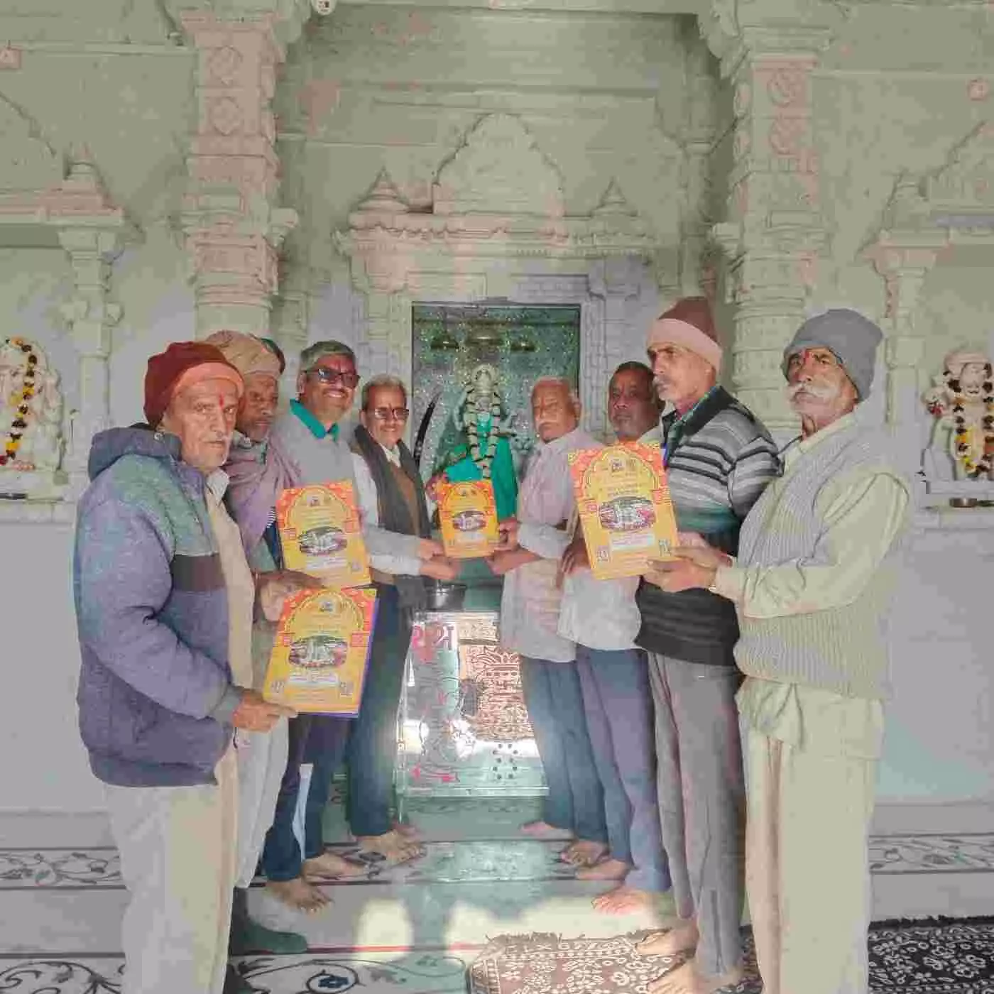 आमेट: आईडाणा में गूंजेगा माता रानी का जयकारा, परिहार वंश की कुलदेवी गाजण माता के प्रथम पाटोत्सव का भव्य निमंत्रण विमोचन
