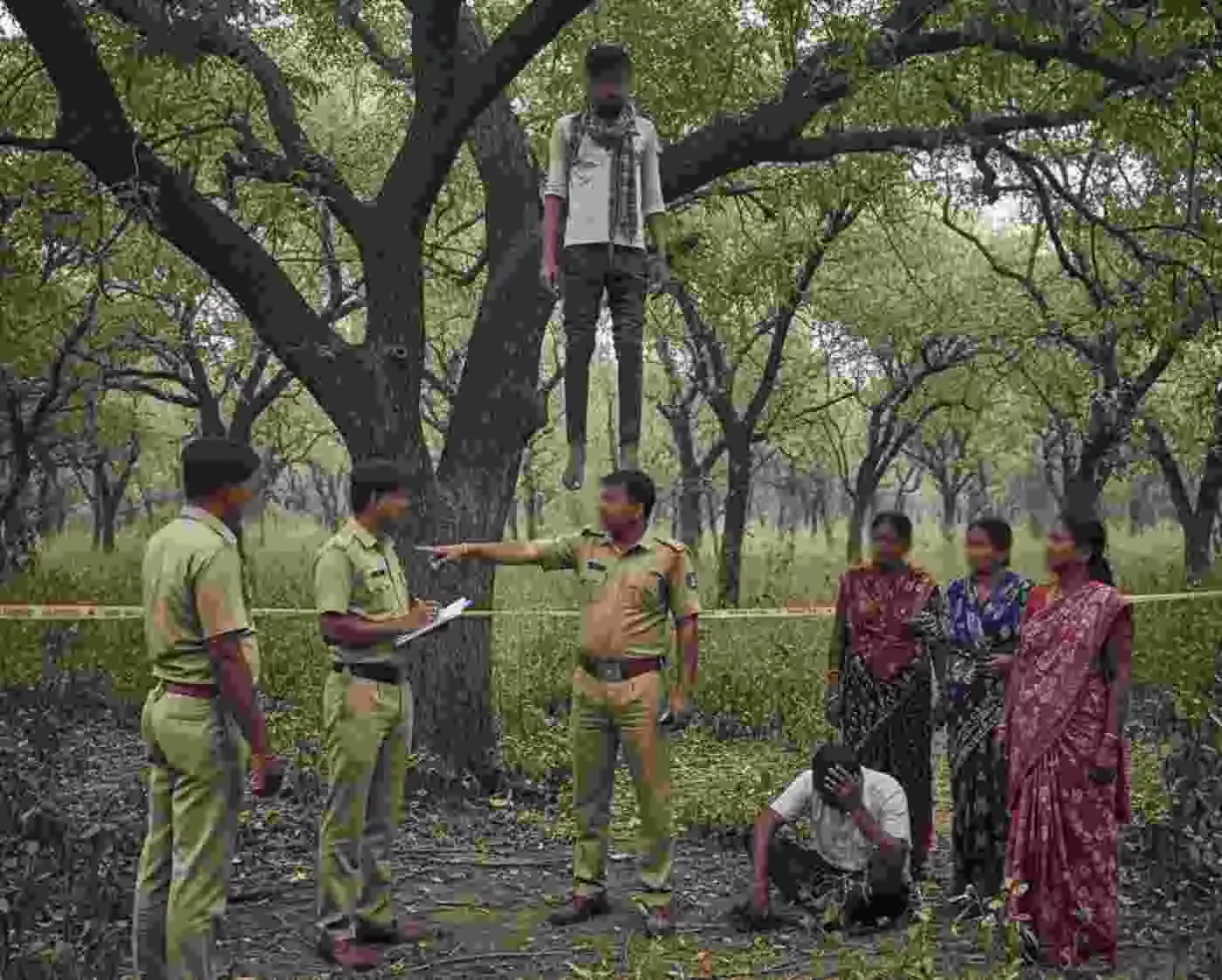 Ai generated image-भीलवाड़ा: पटेलनगर में पसरा मातम, बहन की मौत के ठीक एक माह बाद भाई ने भी पेड़ से लटकी चुनी मौत