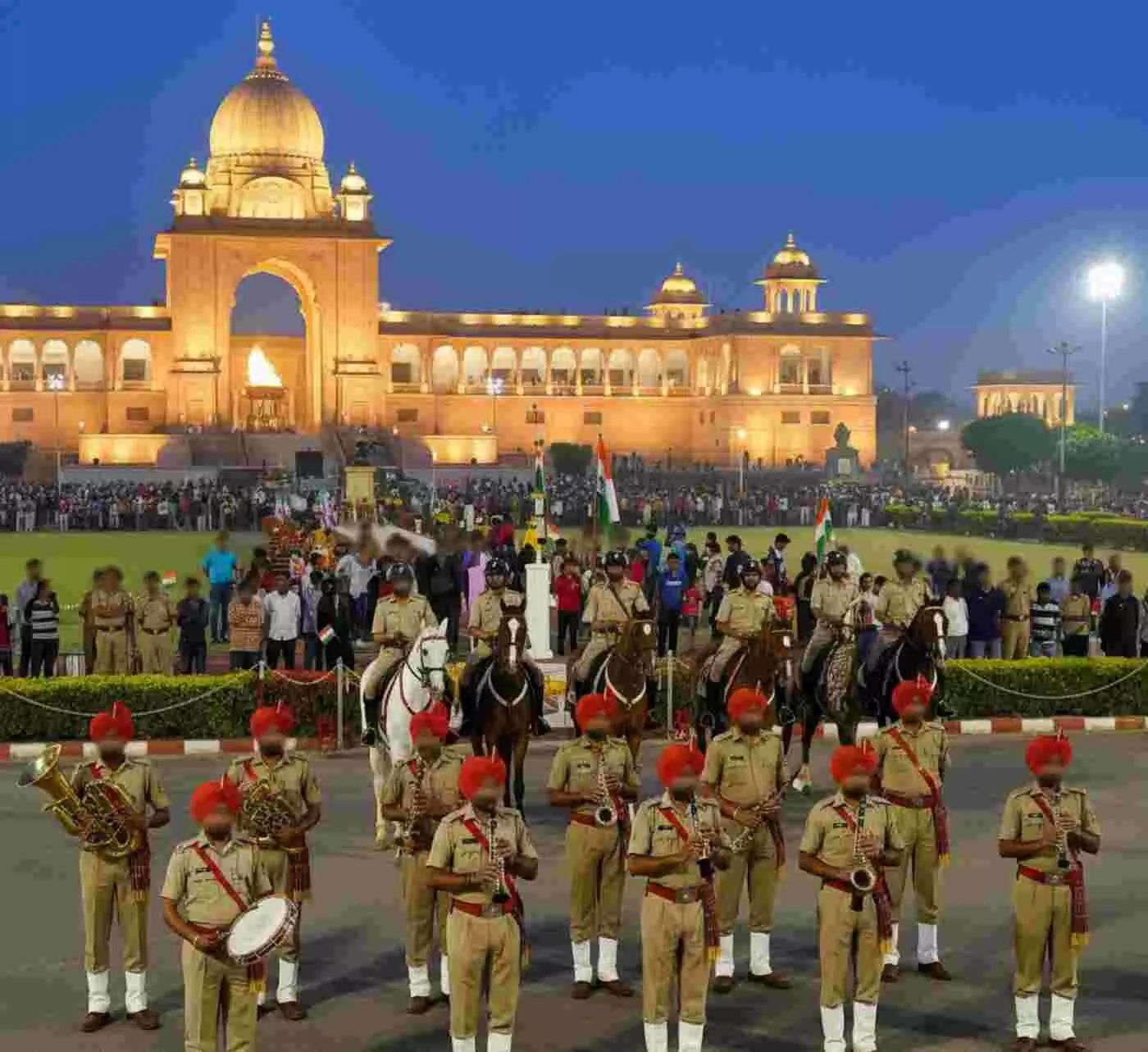 Ai generated image-जयपुर की शाम होगी शौर्य के नाम: अमर जवान ज्योति पर गूंजेंगी राजस्थान पुलिस के बैंड की मधुर धुनें और दिखेगा घुड़सवारी का रोमांच
