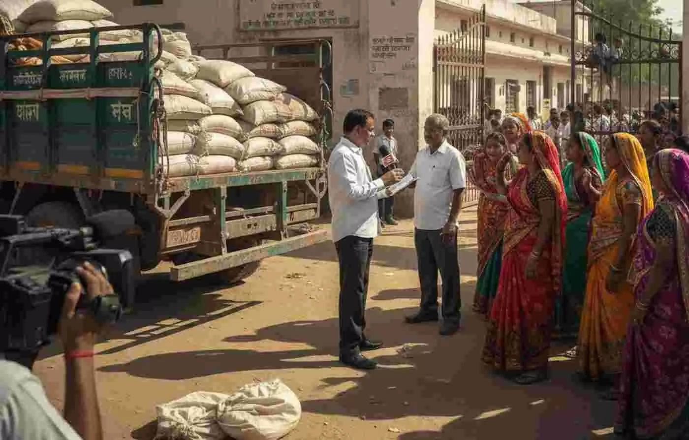 Ai generated image.डूंगरपुर में मुख्यमंत्री की बजट घोषणा को ठेंगा: मिड डे मील खाद्यान्न परिवहन में बड़ा खेल, अधिकारियों की चुप्पी ने खड़े किए सवाल Ai generated image.डूंगरपुर में मुख्यमंत्री की बजट घोषणा को ठेंगा: मिड डे मील खाद्यान्न परिवहन में बड़ा खेल, अधिकारियों की चुप्पी ने खड़े किए सवाल