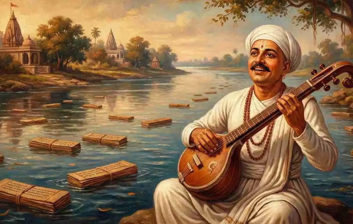 Saint Tukaram Maharaj Jayanti - इंद्रायणी नदी ने लौटाईं संत तुकाराम की गाथा Saint Tukaram Maharaj Jayanti - इंद्रायणी नदी ने लौटाईं संत तुकाराम की गाथा