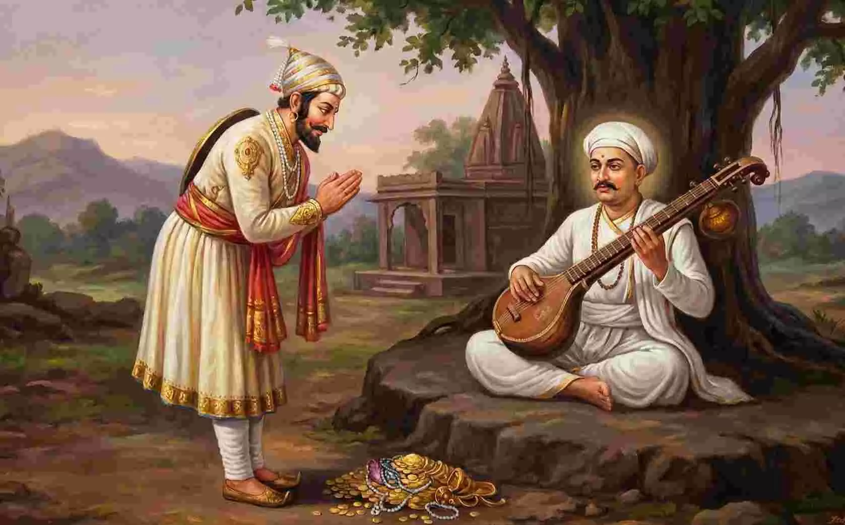 Chhatrapati Shivaji become a devotee of a saint Tukaram Chhatrapati Shivaji become a devotee of a saint Tukaram