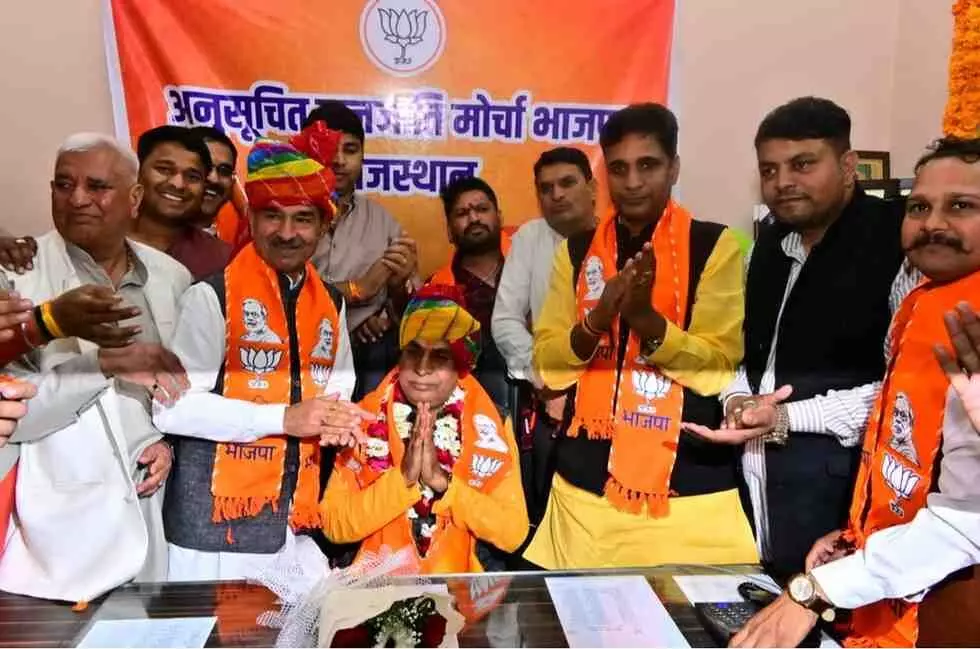 भीलवाड़ा और जयपुर में भाजपा का शक्ति प्रदर्शन: गोपीचंद मीणा ने संभाला एसटी मोर्चा के प्रदेशाध्यक्ष का पदभार, उमड़ा जनसैलाब