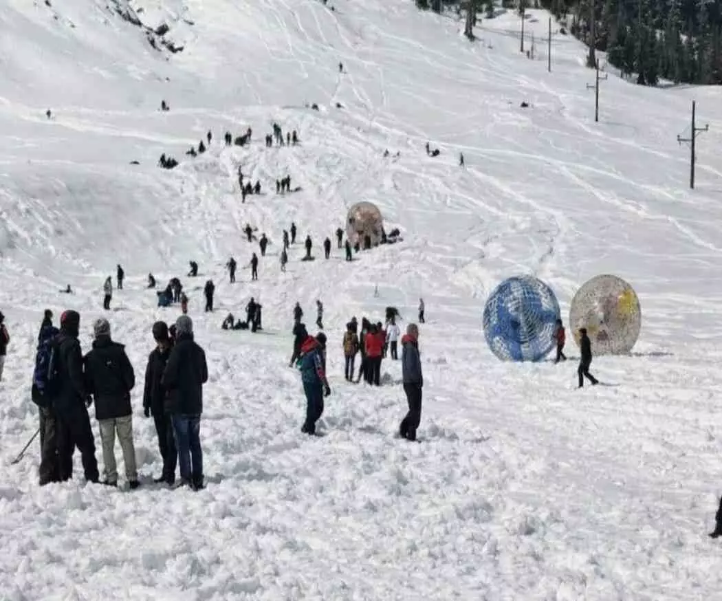 Natures white adornment in Manali: Snowfall brings back smiles to tourists faces