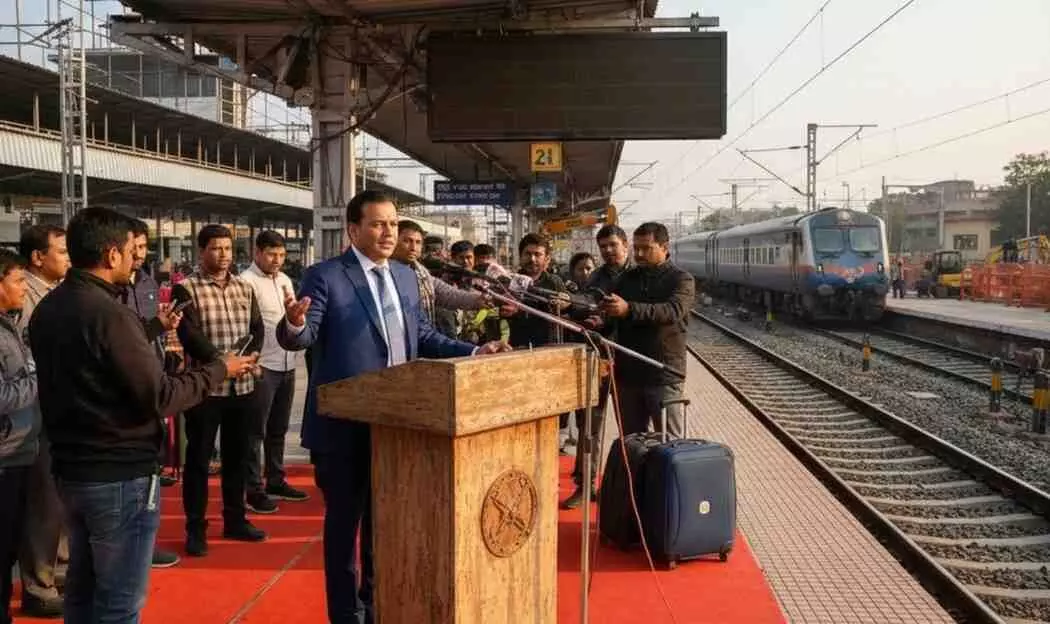 Ai generated image.गोंडा में रेलवे का बड़ा फैसला: तीसरी लाइन के ब्लॉक के बीच पटरियों पर फिर दौड़ेगी रफ्तार, यात्री राहत की खबर