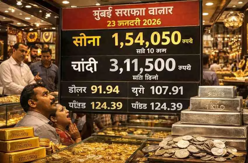 Ai generated image.मुंबई सराफा बाजार में ऐतिहासिक भूचाल: सोने और चांदी की कीमतों ने तोड़े सारे रिकॉर्ड, निवेशको के उड़े होश