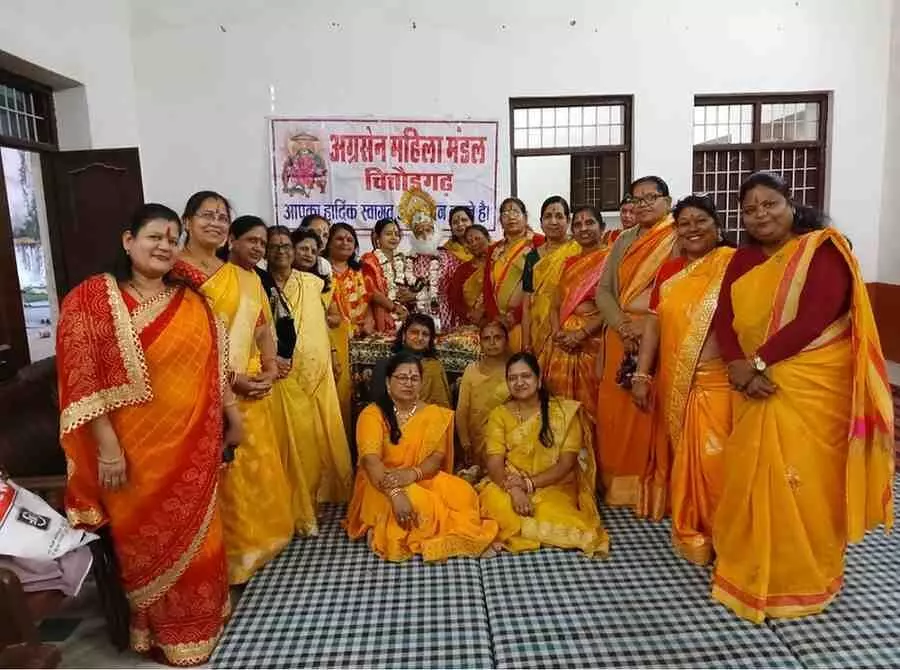चित्तौड़गढ़ में महाराज अग्रसेन और माता माधवी के विवाहोत्सव की धूम, बसंत पंचमी पर भक्ति और उल्लास का अनूठा संगम