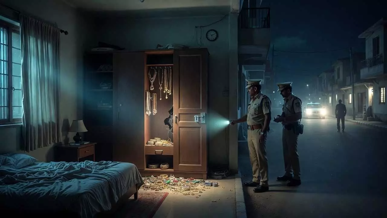 भीलवाड़ा: भजन संध्या में गए परिवार के सूने मकान में लाखों की चोरी, दो गिरफ्तार, तीसरा फरार भीलवाड़ा: भजन संध्या में गए परिवार के सूने मकान में लाखों की चोरी, दो गिरफ्तार, तीसरा फरार