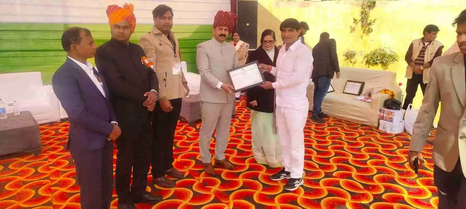 Deva Pehalwan honoured for his outstanding work in the social sector at the 77th Republic Day celebrations in Bhusavar. Deva Pehalwan honoured for his outstanding work in the social sector at the 77th Republic Day celebrations in Bhusavar.