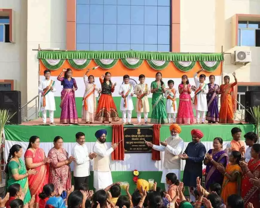 Ai generated image-विशनपुरा के ऐपेक्स ग्लोबल एजुकेशन स्कूल में गूंजा गणतंत्र का जयघोष, सेकेंडरी में क्रमोन्नत होने की खुशी से झूम उठे अभिभावक