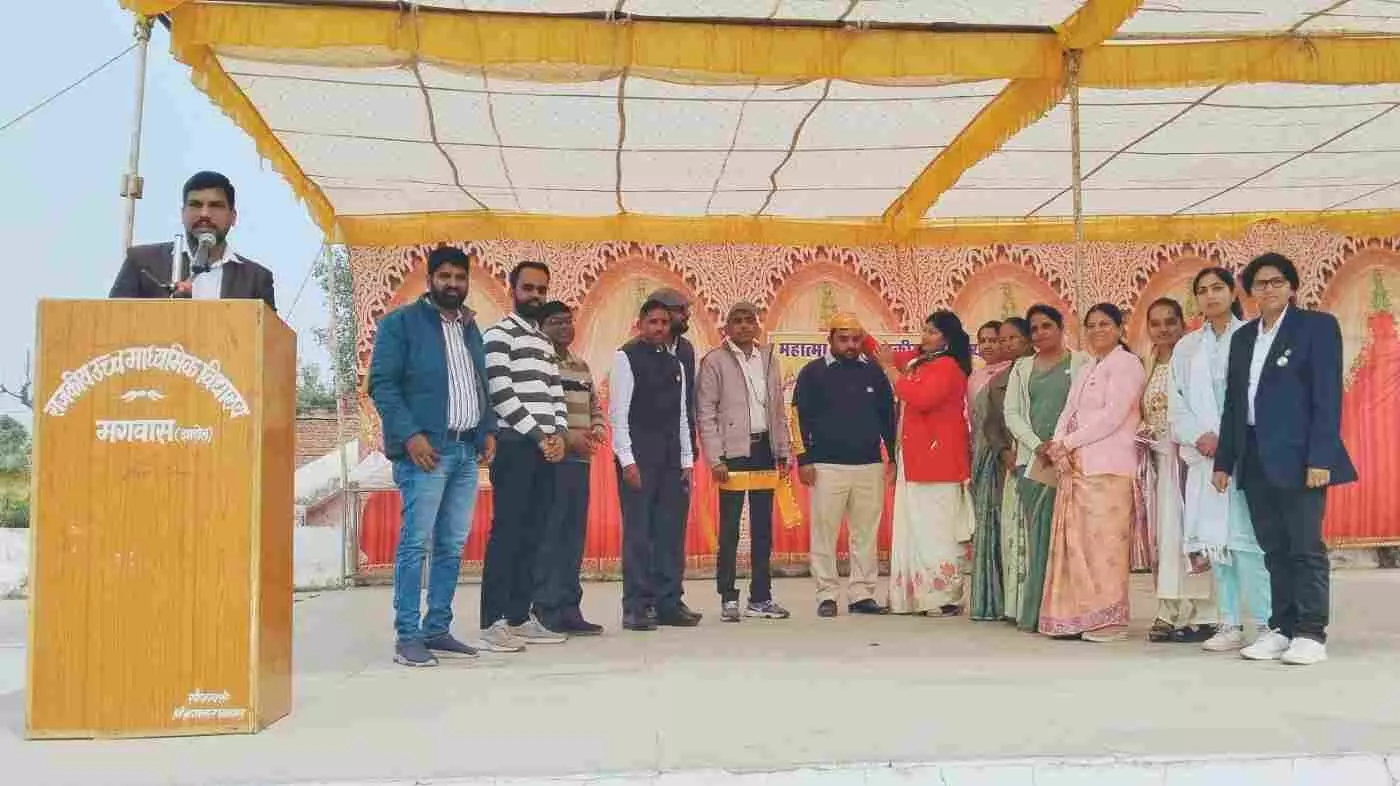 झाड़ोल के मगवास में गूंजा राष्ट्रगान: गणतंत्र दिवस पर देशभक्ति के रंग में रंगा महात्मा गांधी राजकीय विद्यालय