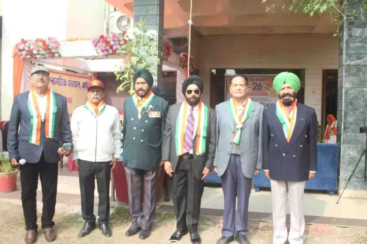 कोटा में उमड़ा देशभक्ति का ज्वार: वरिष्ठ नागरिक संस्थान ने शौर्य और संकल्प के साथ मनाया 77वां गणतंत्र दिवस
