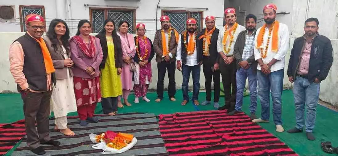 चित्तौड़गढ़ में पटवार संघ के चुनावी महाकुंभ का समापन: प्रमोद लोटासरा के सिर सजा जीत का ताज, सी.पी. चौधरी बने महामंत्री
