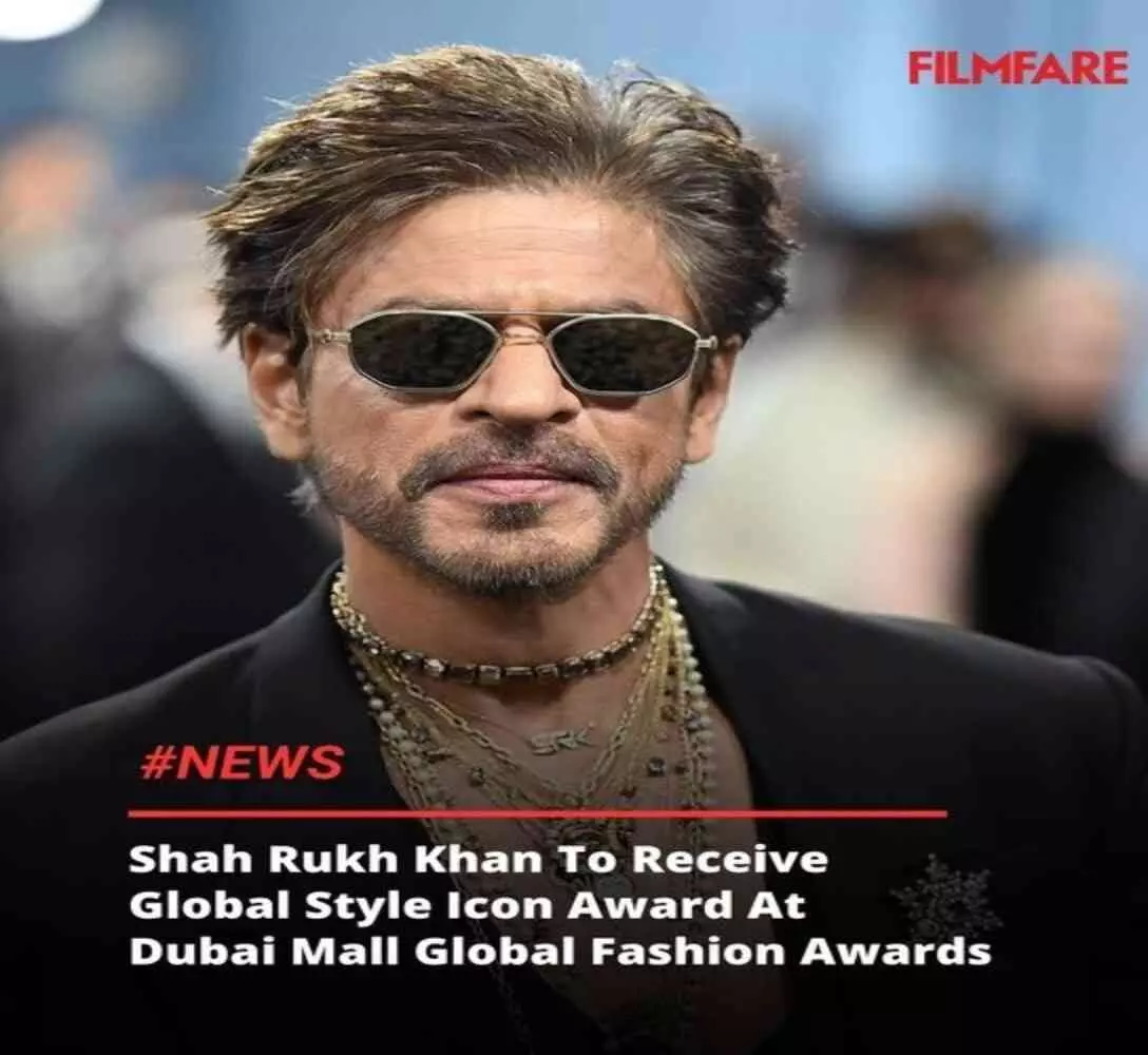 King Khans star shines in Dubais skyline: Shah Rukh Khan honored as Global Style Icon, King Khans star shines in Dubais skyline: Shah Rukh Khan honored as Global Style Icon,