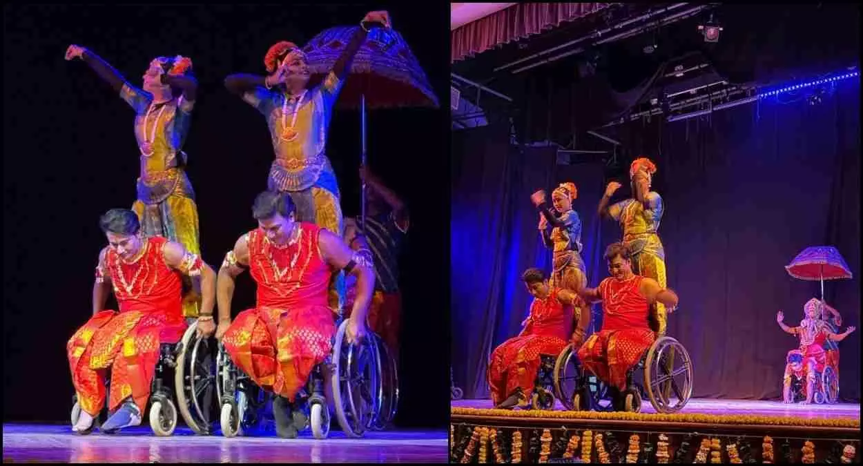 जवाहर कला केंद्र जयपुर में डेल्फ़िक काउंसिल के सांस्कृतिक कार्यक्रम में प्रस्तुति देते कलाकार।