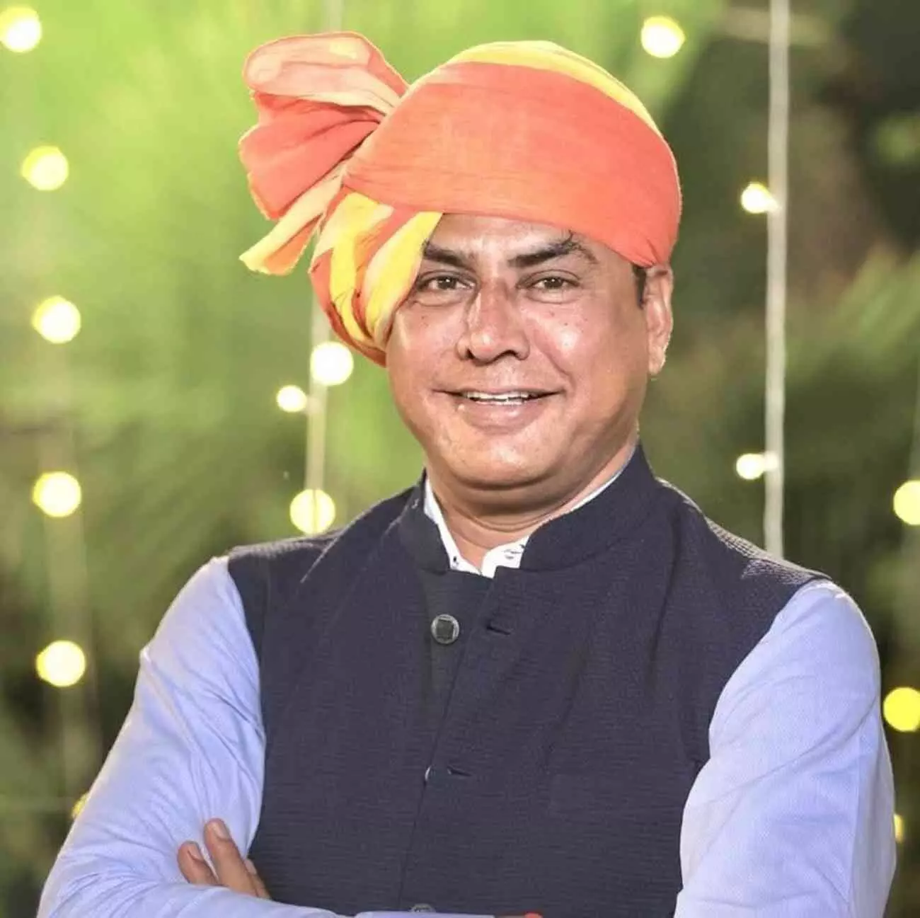 राजस्थान बजट पर वक्तव्य देते भाजपा जिला महामंत्री महावीर नायक कोटा में जनहितैषी योजनाओं की जानकारी देते हुए।