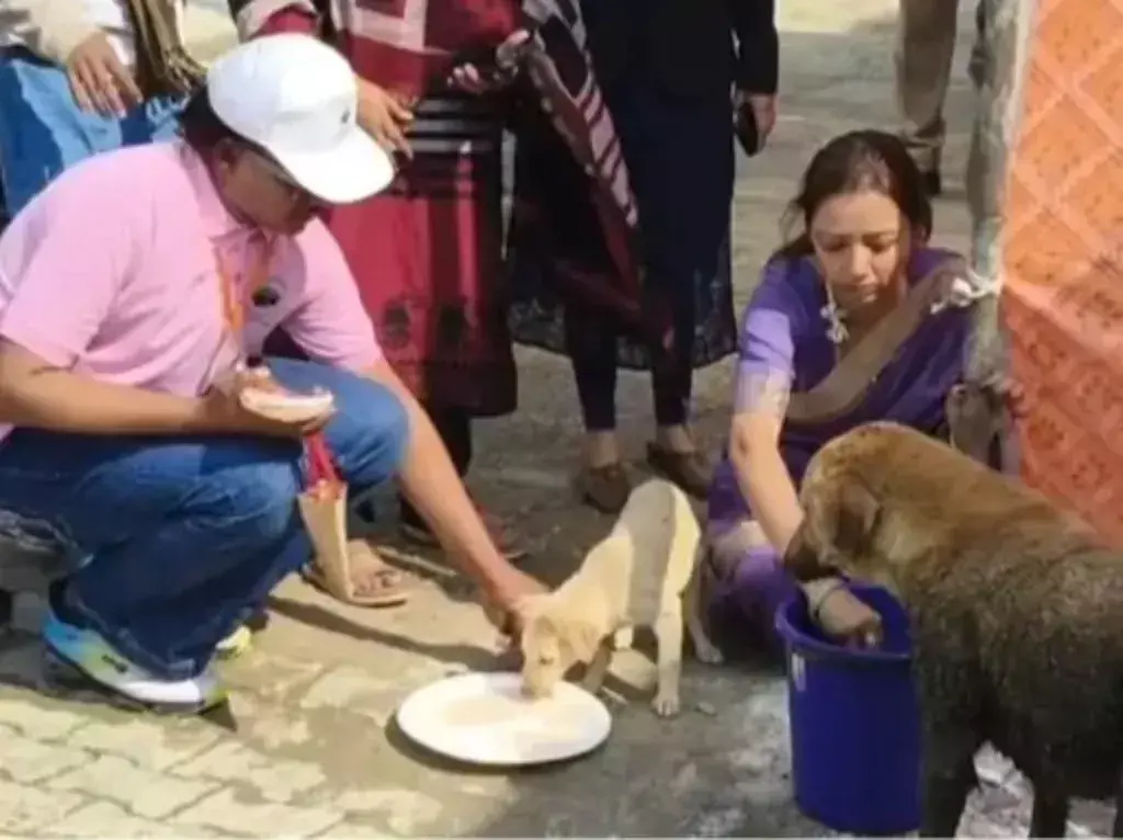 Milk offered to the Shivalinga will now be used as animal feed. Milk offered to the Shivalinga will now be used as animal feed.