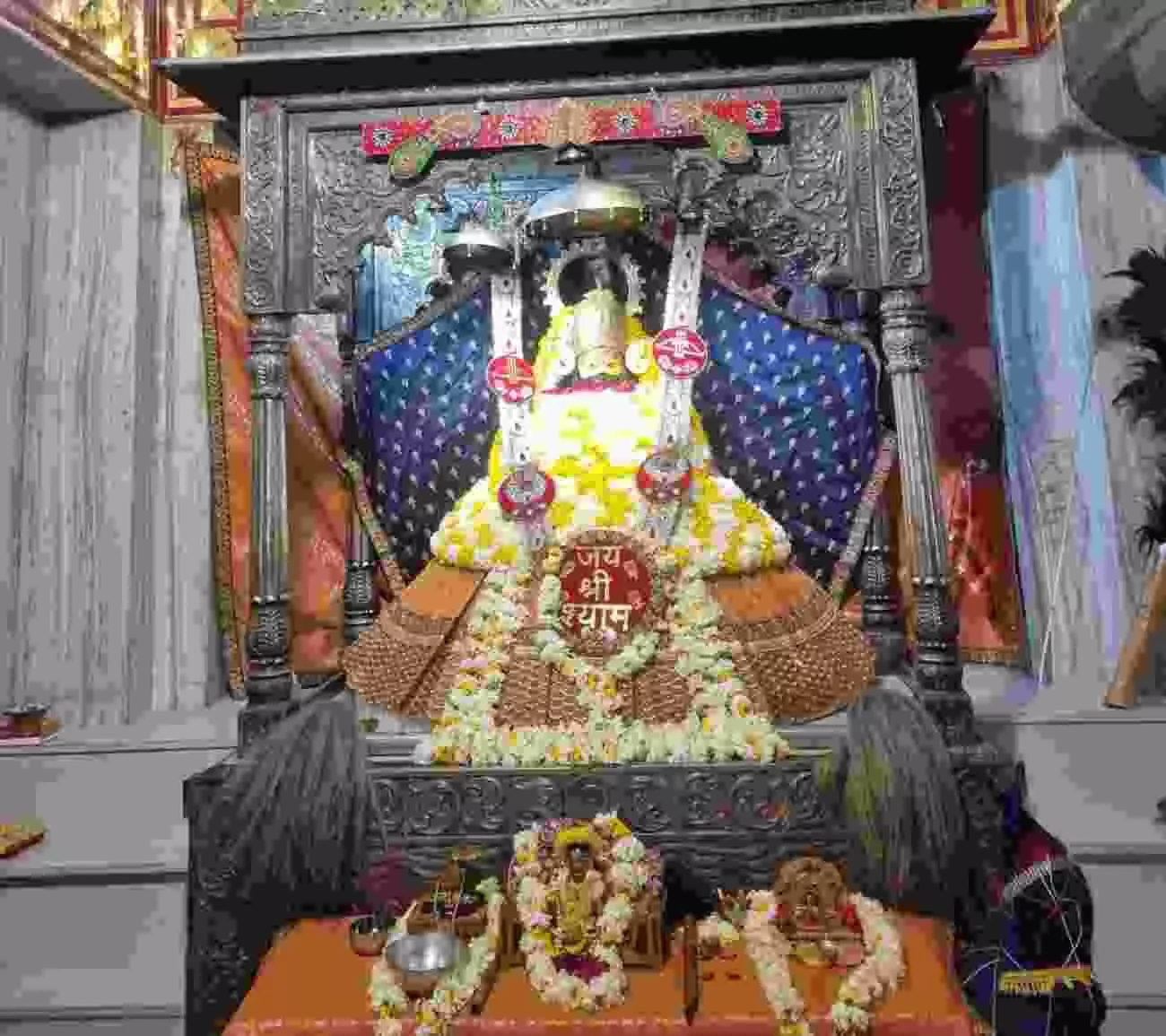 शास्त्रीनगर के श्री श्याम मंदिर परिसर में आगामी निशान यात्रा और संकीर्तन हेतु की जा रही सजावट। शास्त्रीनगर के श्री श्याम मंदिर परिसर में आगामी निशान यात्रा और संकीर्तन हेतु की जा रही सजावट।