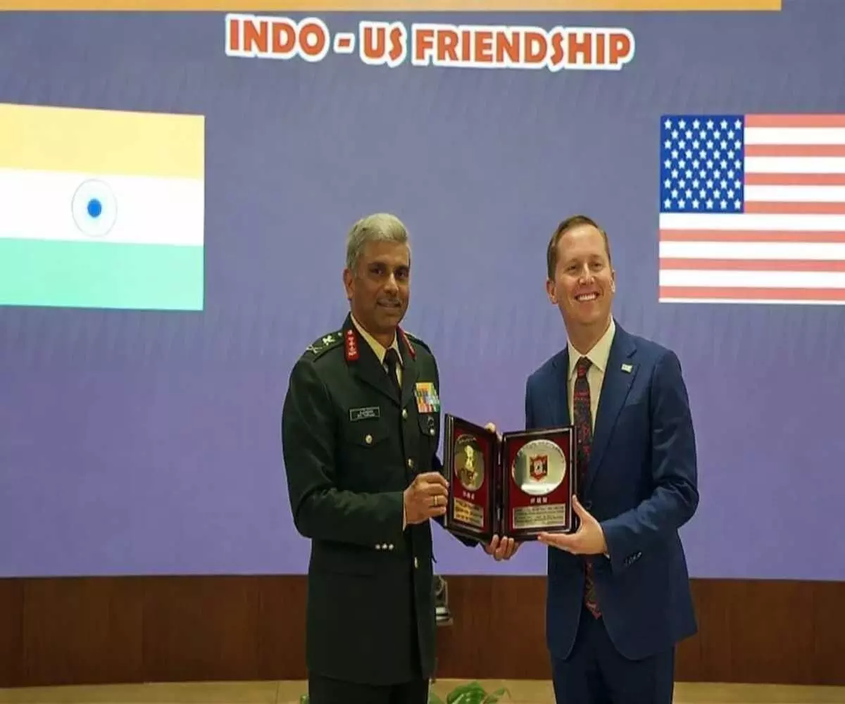 The presence of the US Ambassador and the Navy Chief at the Chandimandir military headquarters The presence of the US Ambassador and the Navy Chief at the Chandimandir military headquarters