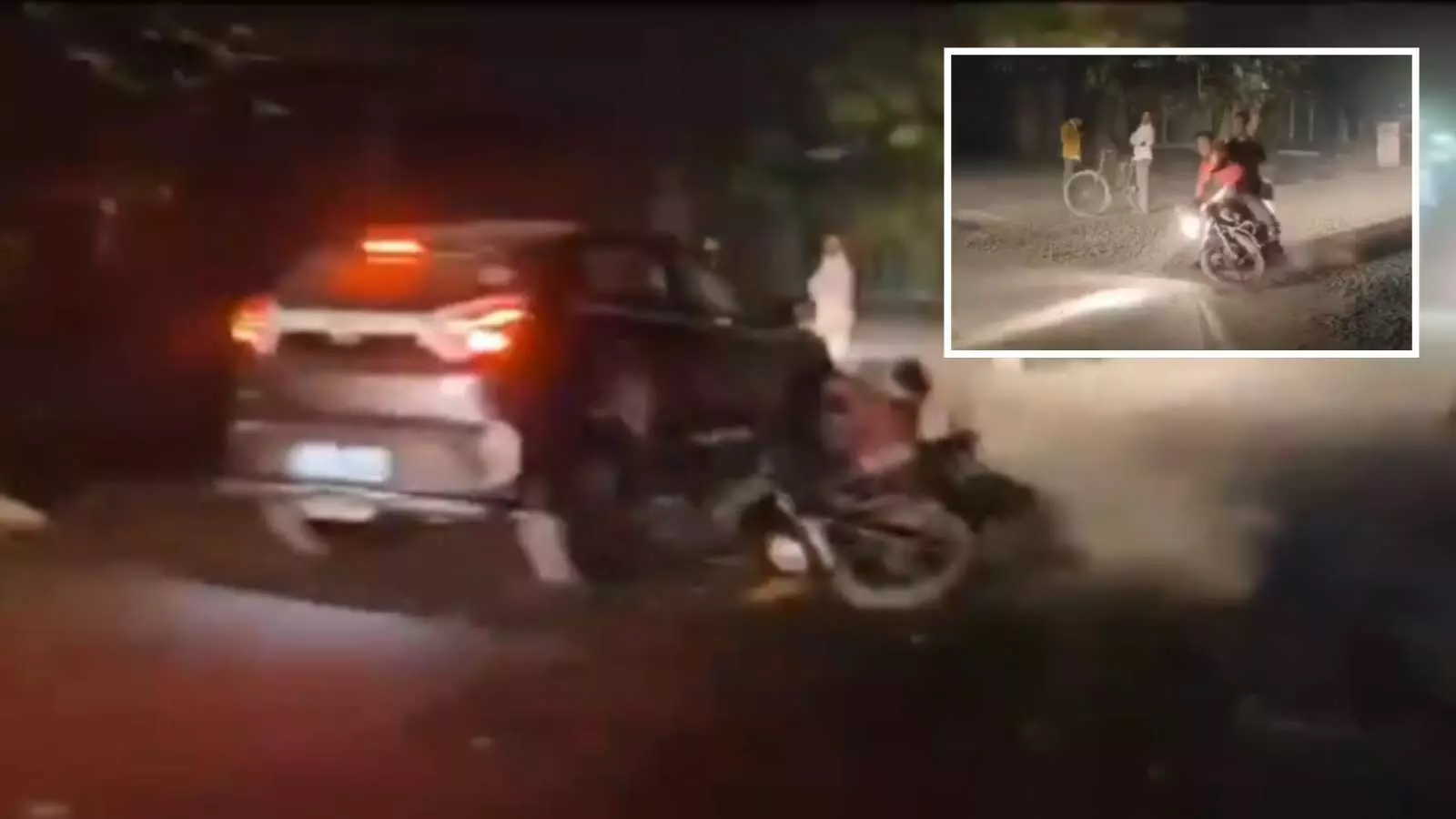 सड़क पर फैली बजरी पर फिसली बाइक, और इटावा के रोड पे SUV के चपेट में आए सवार - बाल-बाल बची जिंदगी सड़क पर फैली बजरी पर फिसली बाइक, और इटावा के रोड पे SUV के चपेट में आए सवार - बाल-बाल बची जिंदगी
