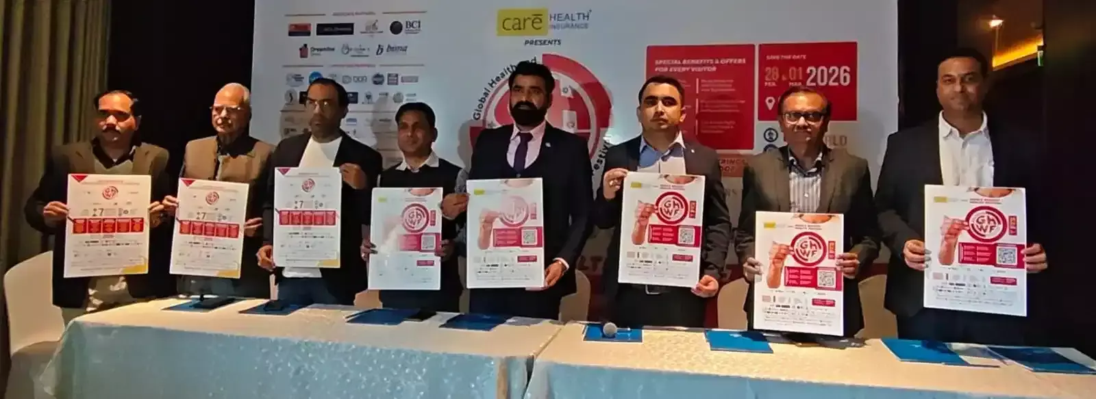 जयपुर के बिड़ला ऑडिटोरियम में ग्लोबल हेल्थ एंड वेलनेस फेस्टिवल 2026 के आयोजन का आधिकारिक सूचनात्मक पोस्टर। जयपुर के बिड़ला ऑडिटोरियम में ग्लोबल हेल्थ एंड वेलनेस फेस्टिवल 2026 के आयोजन का आधिकारिक सूचनात्मक पोस्टर।