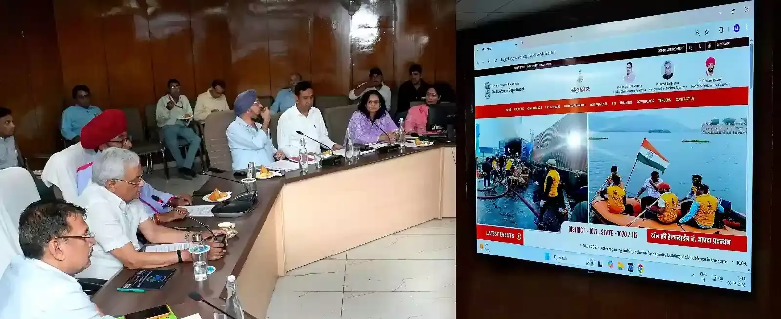 जयपुर के पंत कृषि भवन में डॉ. किरोड़ी लाल नागरिक सुरक्षा विभाग की वेबसाइट लॉन्च करते हुए। जयपुर के पंत कृषि भवन में डॉ. किरोड़ी लाल नागरिक सुरक्षा विभाग की वेबसाइट लॉन्च करते हुए।