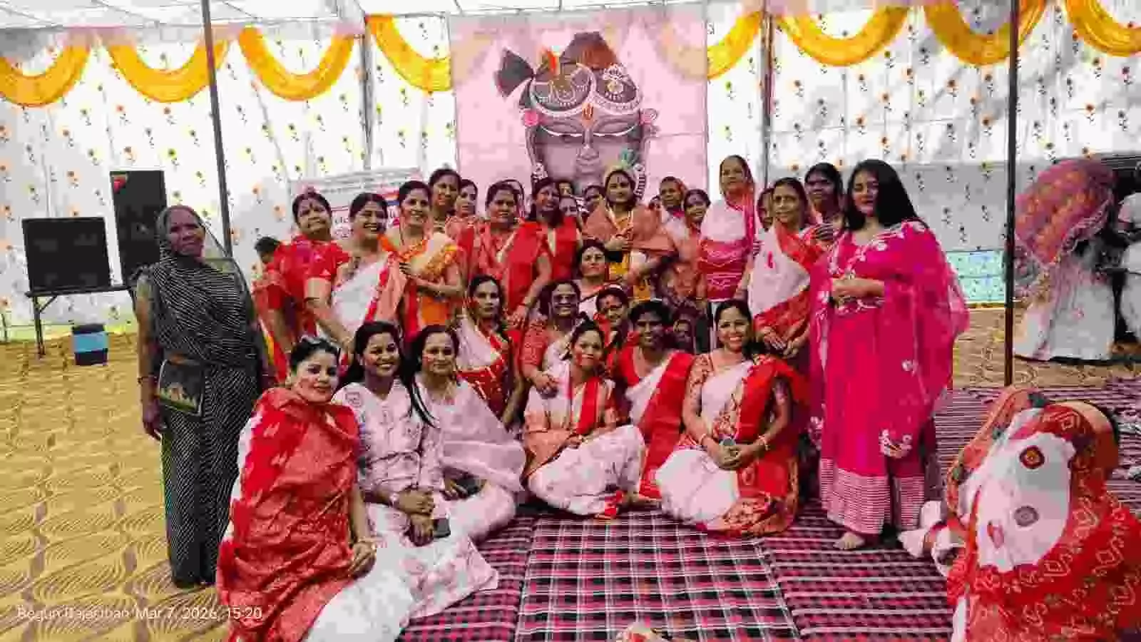 महिला दिवस पर फागोत्सव में रंजना शर्मा का सम्मान