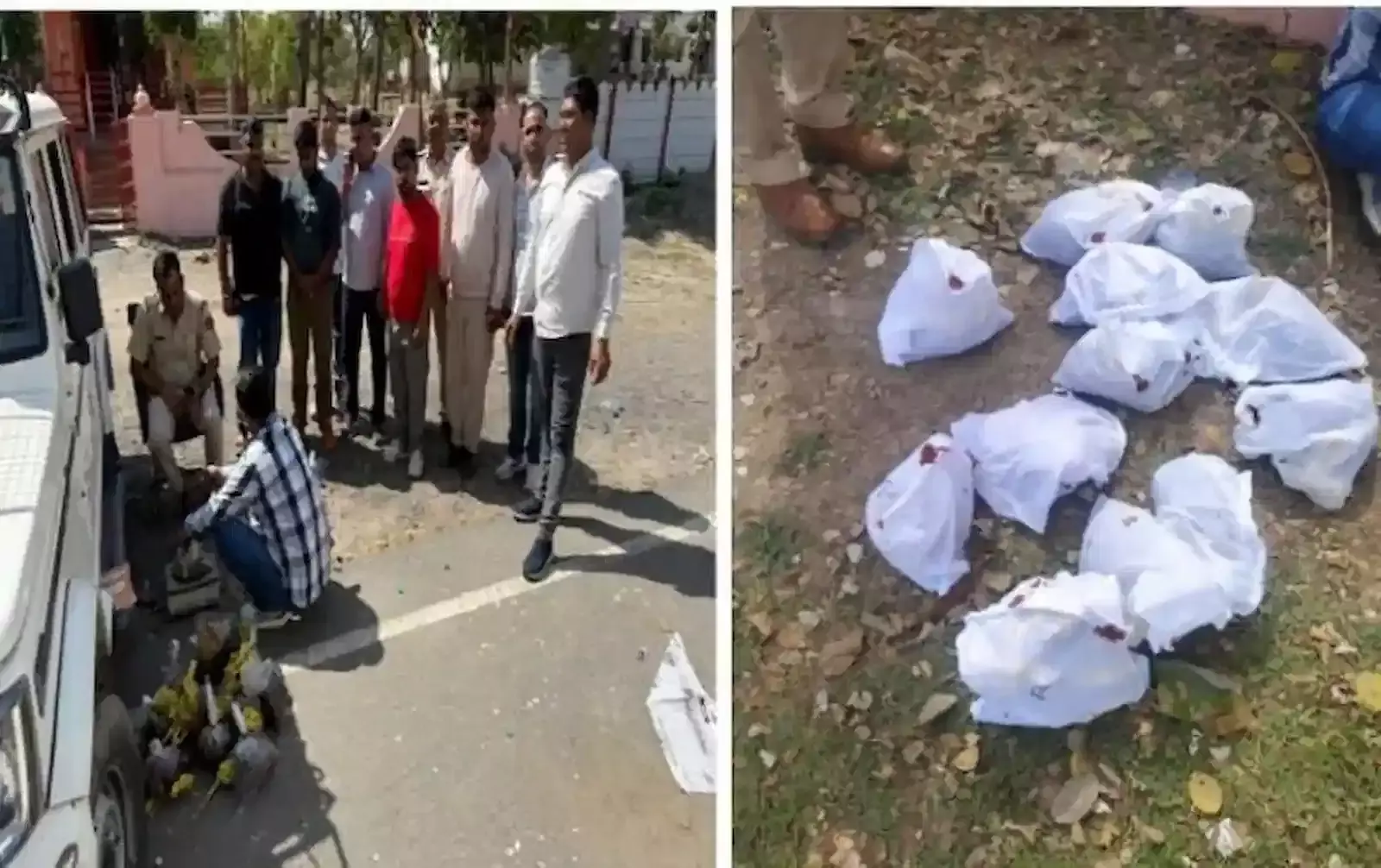 भीलवाड़ा की अंटाली तहसील में भ्रष्टाचार निरोधक ब्यूरो की टीम रिश्वत के नोटों के साथ आरोपी को पकड़ते हुए।