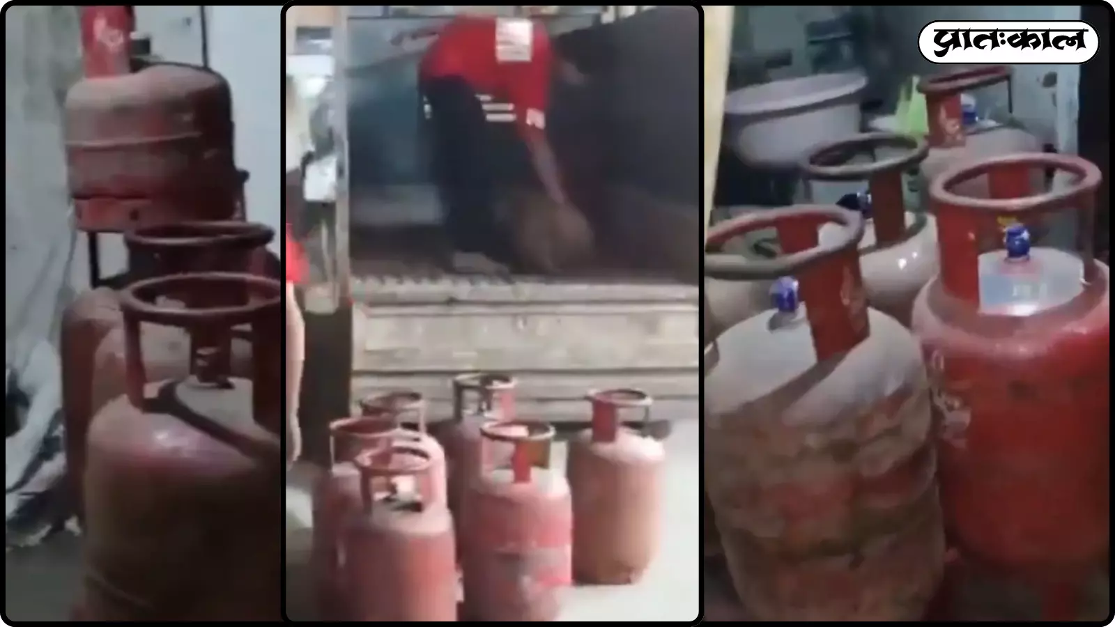 हापुड़ में पुलिस छापेमारी के दौरान समाजवादी पार्टी से जुड़े बताए जा रहे व्यक्ति के घर से 55 भरे LPG सिलेंडर बरामद हुए। हापुड़ में पुलिस छापेमारी के दौरान समाजवादी पार्टी से जुड़े बताए जा रहे व्यक्ति के घर से 55 भरे LPG सिलेंडर बरामद हुए।