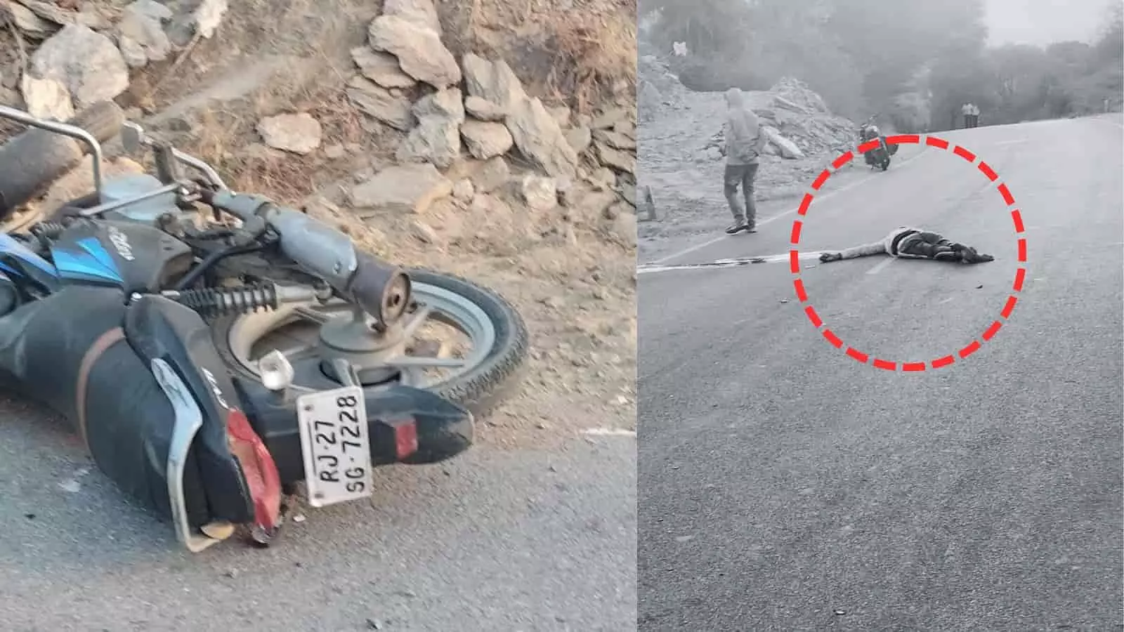 झाड़ोल में अज्ञात वाहन से युवक की सड़क हादसे में मौत झाड़ोल में अज्ञात वाहन से युवक की सड़क हादसे में मौत