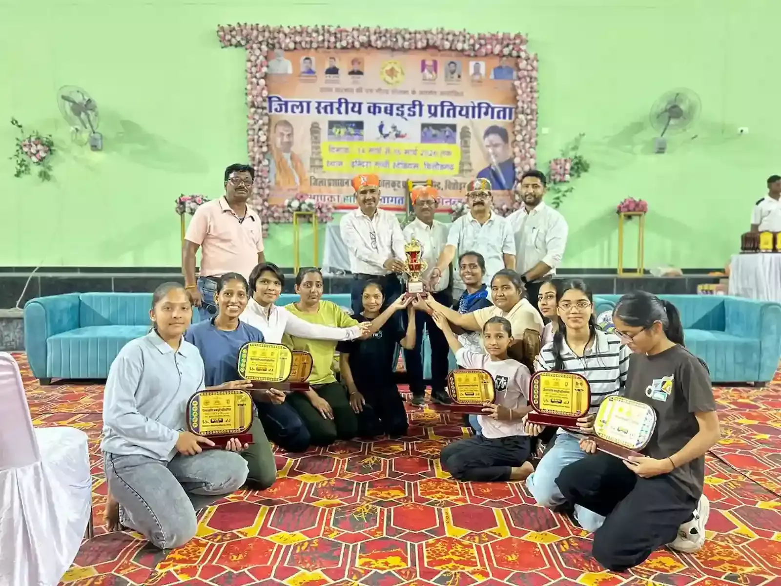 जिला स्तरीय कबड्डी प्रतियोगिता चित्तौड़गढ़ में सम्पन्न